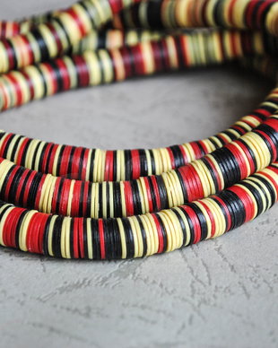 Sir 10 cm margele africane vulcanite, 8mm