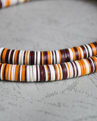 Sir 10 cm margele africane vulcanite, 8mm