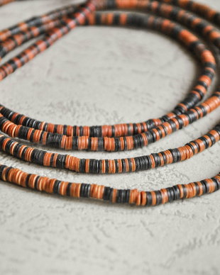 Sir 10 cm margele africane vulcanite, 3mm