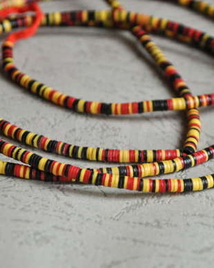 Sir 10 cm margele africane vulcanite, 3mm