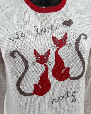 Pulover`We love cats`