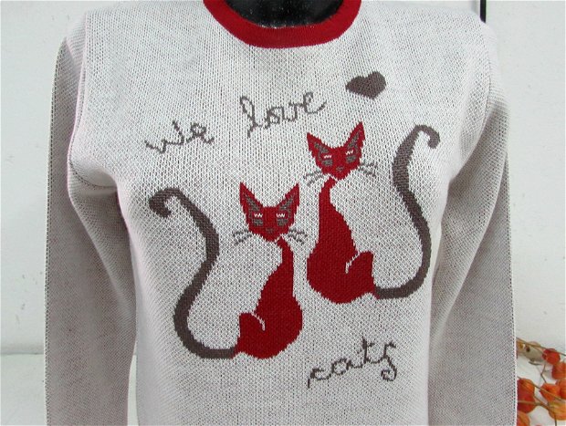 Pulover`We love cats`