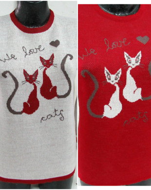 Pulover`We love cats`