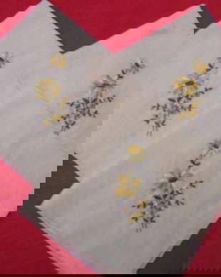 Set 3 batiste cu broderie