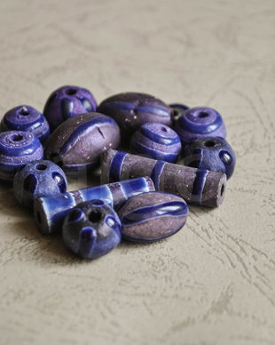 Lot margele ceramica Peru ( lot 08)