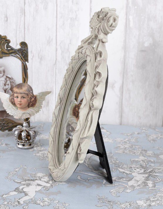 Oglinda alba Shabby Chic