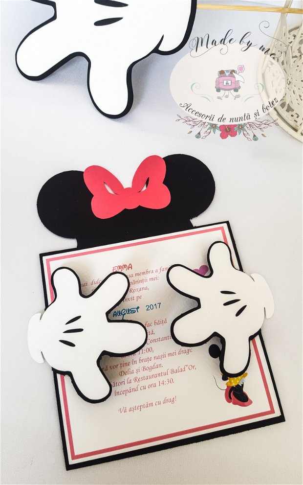 Invitatie Mickey/Minnie