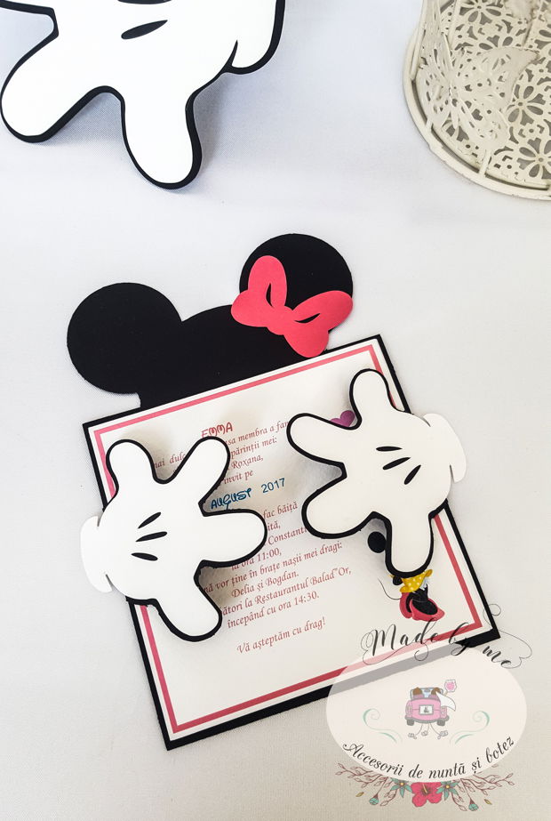 Invitatie Mickey/Minnie