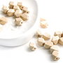 Margele fatetate de lemn aprox 13  x 10 mm - natural , netratat