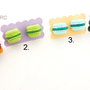 Macarons - cercei pe ureche