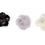 Set 3 floricele sculptate - mahogany obsidian , ametist   si jad olive