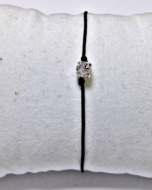 Bratara snur cu stras Swarovski Xirius 4mm Crystal