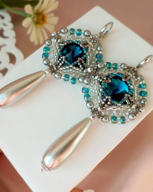 "Mint Cocktail" - Set colier si cercei