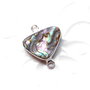 Link scoica Paua  (abalone) in rama argintata