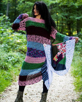 rochie sac cu nasturel