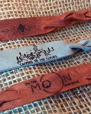 Bratara de piele impletita