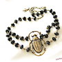 Colier choker cu onix si gandac
