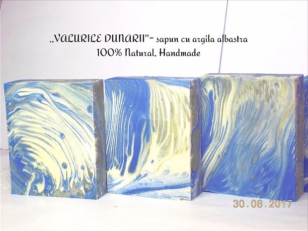 ,,VALURILE DUNARII'' - sapun natural cu argila albastra