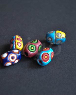 Lot margele ceramica Peru ( lot 08)