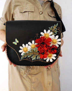Geanta "Crossbody" handmade unicat- Rhapsody