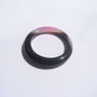 Donnut din agata predominant neagra de grosime aprox 5 mm si diametru aprox 35.5 mm