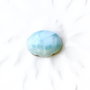 Cabochon Larimar dominican oval - natural, netratat, veritabil