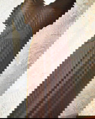 rochie lunga  tricot maro