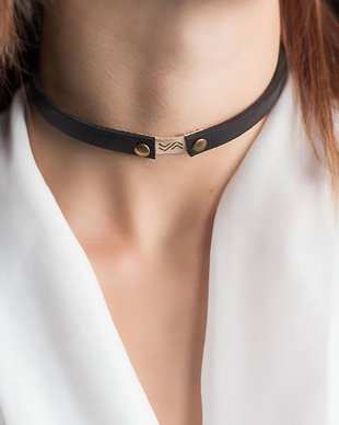 Chocker din piele GRAVAT