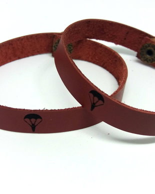 Set Bratari late de piele gravate