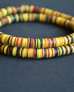 Sir 10 cm margele africane vulcanite, 8mm