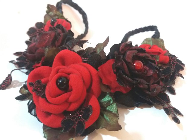princess mask Breakdown Colier cu flori textile | Breslo