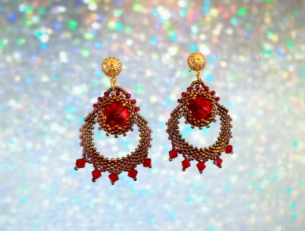 Cercei cristale Swarovski