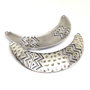Pandantiv,baza colier zamak argintat antichizat, 100x30mm SALAK 449
