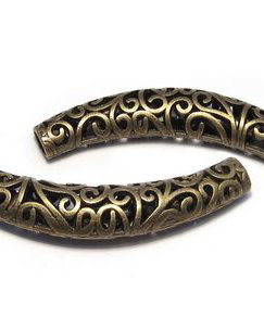 Distantier tubular, bronz, 64x12 mm