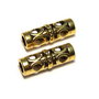 Distantier tubular, auriu antichizat, 18x6 mm