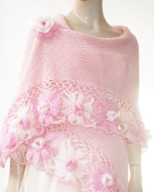 Sal tricotat, crosetat  mohair
