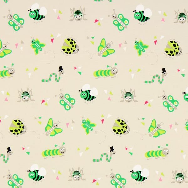 BioJerse InsectsButter- 50x150cm - organic - elastic