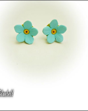 Cercei cu myosotis