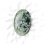 Cabochon prehnit crackle - turmalinat