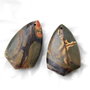 Pereche jasper Picasso - natural, netratat