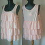 H&M BLUZA ROSE VOLANASE