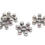 Distantier metalic, argintiu antichizat, 7x2 mm