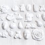 Set 50 buc forme diverse gips - pentru activitati creative copii