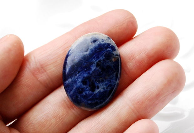 Cabochon  Sodalit natural  - oval