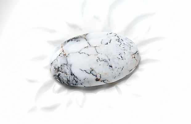 Cabochon  opal dendritic