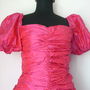 FUCHSIA SILK DRESS