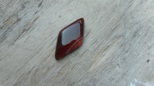 Cabochon agata romb, 30x15 mm