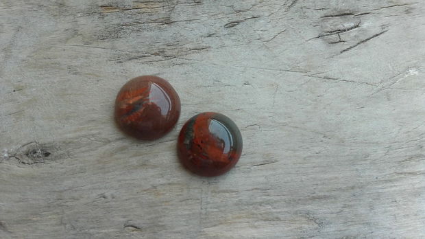 Cabochon jasp, aprox 16 mm (2 buc)