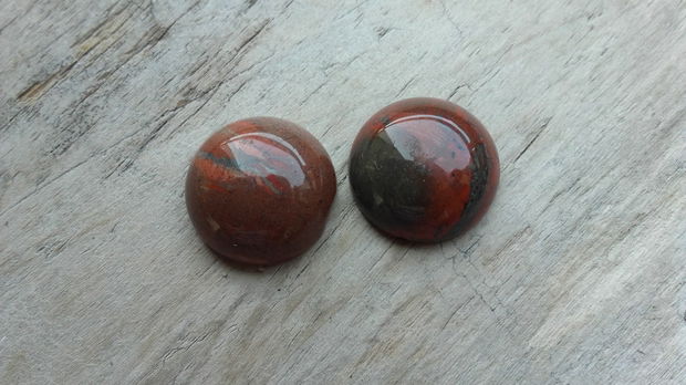 Cabochon jasp, aprox 16 mm (2 buc)