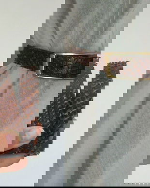 CUREA PIELE DE SARPE MARON